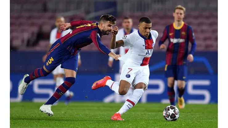 Mbappé se despachó triplete para el PSG, una aplanadora contra Barcelona en Champions.