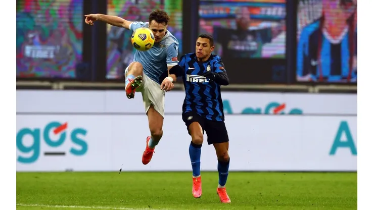 Alexis Sánchez entró en los últimos minutos en la victoria del Inter sobre Lazio.