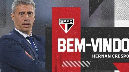 Sao Paulo hizo oficial que su nuevo entrenador es el argentino Hernán Crespo, campeón de la Copa Sudamericana