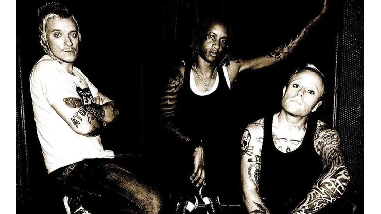 Liam Howlett, Maxim Reality y Keith Flint, los principales integrantes de The Prodigy.