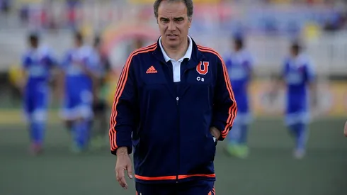 Martín Lasarte en la banca de Universidad de Chile