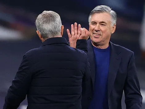 Mou es puro amor con Carlito Ancelotti y James Rodríguez