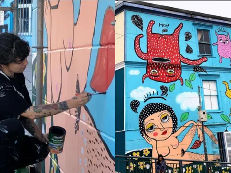 Mon Laferte termina su mural en medio de la controversia