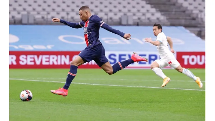Kylian Mbappé ante el Olympique de Marsella
