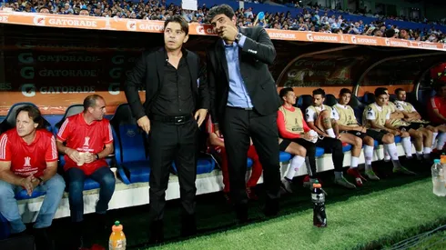 Marcelo Gallardo y su fiel escudero Matías Biscay. El auxiliar es el nuevo candidato para entrenador de la selección chilena