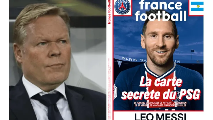 Ronald Koeman molesto con la portada de France Football