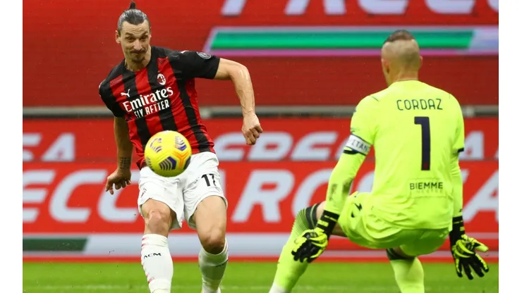 Ibrahimovic tiene 14 goles en esta Serie A con Milan.