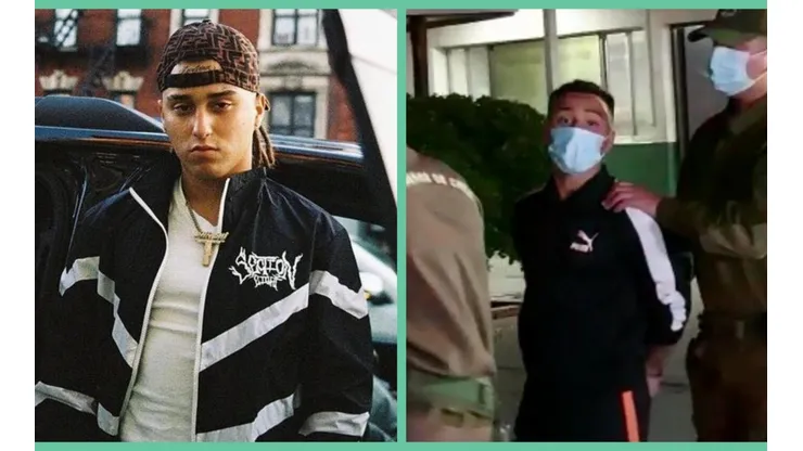 Pablo Chill-E junto a Carabineros.