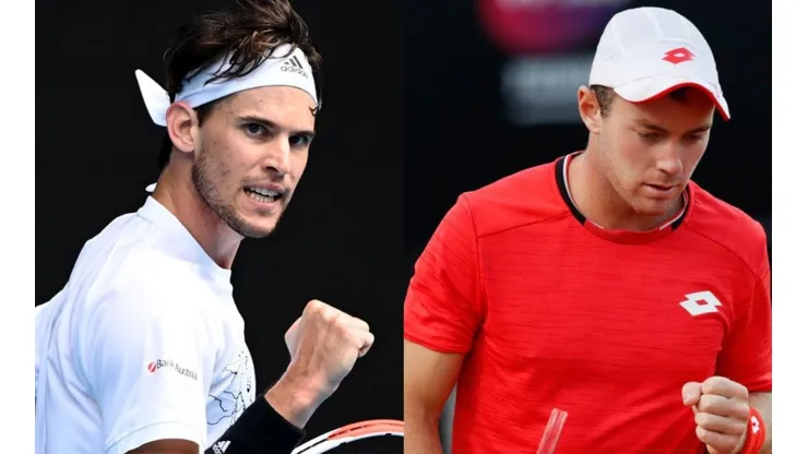 Dominic Thiem enfrentará en segunda ronda del AO al alemán Dominik Koepfer.