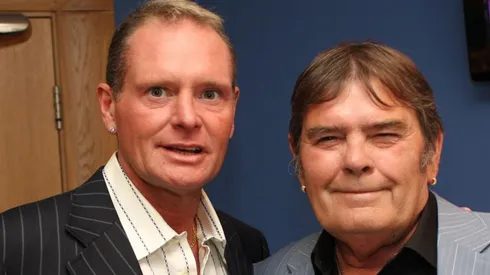 Paul Gascoigne junto a su padre