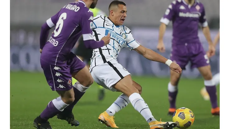 Alexis Sánchez mostró parte de su mejor repertorio en Inter ante la Fiorentina. El delantero chileno fue elogiado por Antonio Cassano