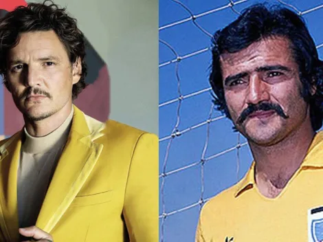 [Fotos] El parecido de Pedro Pascal con el fallecido arquero "Gato" Osbén