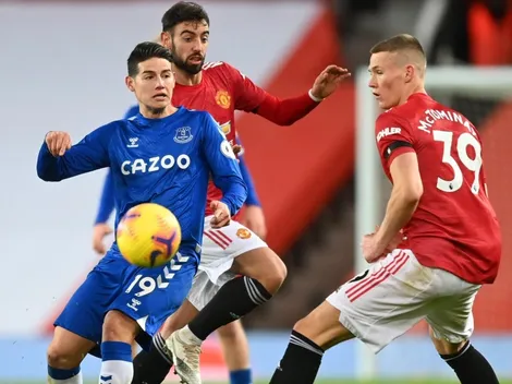 Everton y James bajan al United: empate los aleja de la cima