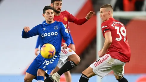 Everton de James Rodríguez le robó un empate al Manchester United