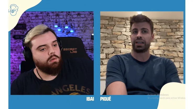 Ibai Llanos y Sergio Ramos conversan en Twitch.