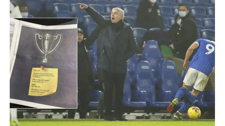 Mourinho se gana las burlas tras eliminación ante el Brighton