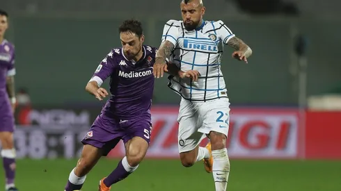 Arturo Vidal salió reemplazado en el entretiempo