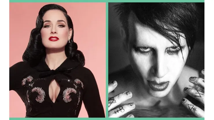 Dita Von Teese tuvo una relación de cinco años con Marilyn Manson.