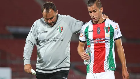 Agustín Farías junto a José Luis Sierra en Palestino