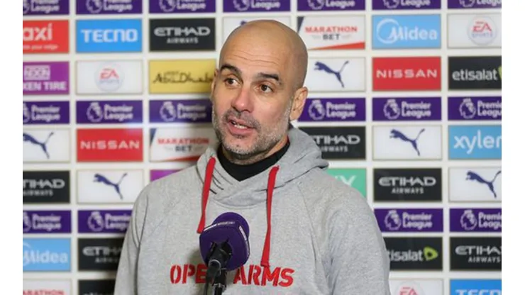 Pep Guardiola dejó confundidos a los reporteros con su respuesta