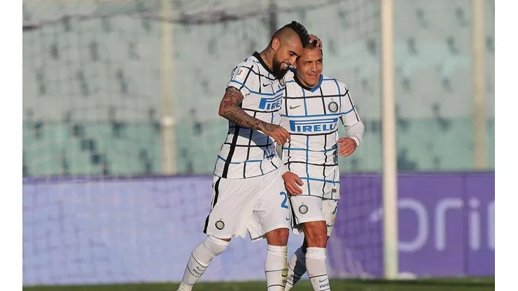 En el último encuentro entre el Inter y la Fiore, los lombardos se llevaron el triunfo con gol de Vidal incluido.