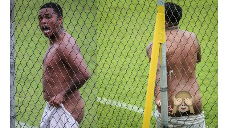 Emerson celebró un gol quitándose la ropa