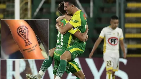 Pizzini se tatuó la Copa Sudamericana