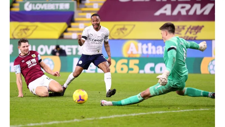 Raheem Sterling y el 0-2 del Manchester City contra Burnley.