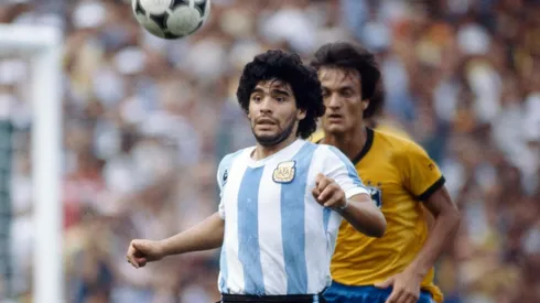 Diego Maradona ante Brasil