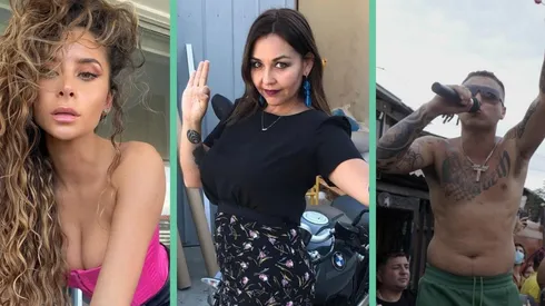 Cami Gallardo, Denise Malebrán y Pablo Chill-E.