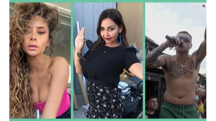 Cami Gallardo, Denise Malebrán y Pablo Chill-E.