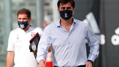 Gustavo Quinteros en el partido frente a La Calera