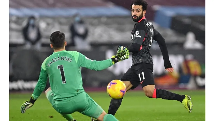 Mohamed Salah se lució con un doblete ante West Ham.