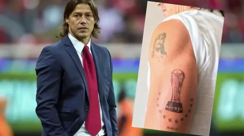 Almeyda y el tatuaje del título ganado con las Chivas.
