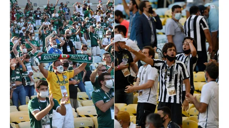 Hinchas sin mascarilla y gritando se han visto en la final de Copa Libertadores