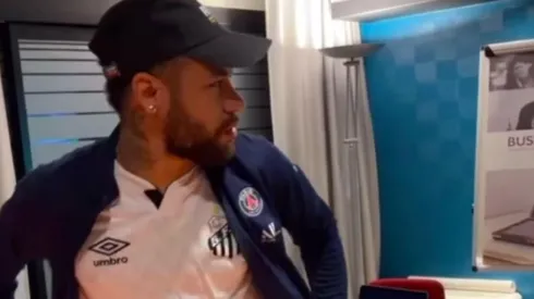 Neymar se enojó luego del gol de Palmeiras