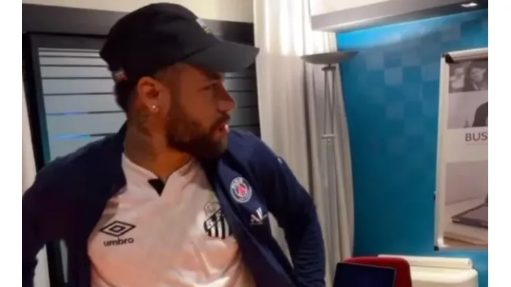 Neymar se enojó luego del gol de Palmeiras