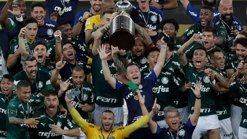 Kuscevic gritó campeón en la Copa Libertadores junto a Palmeiras
