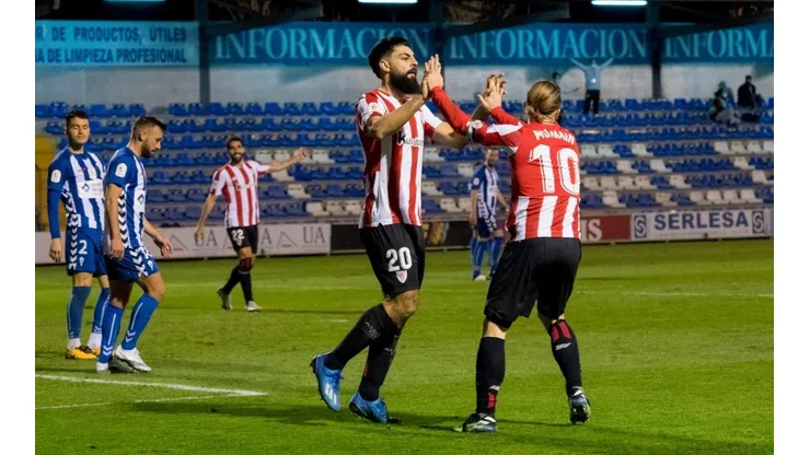 Athletic Club bajó al Alcoyano en la Copa del Rey.