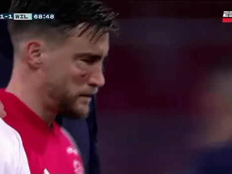 Tagliafico sufre golpe que lo obliga a salir por hinchazón en el pómulo