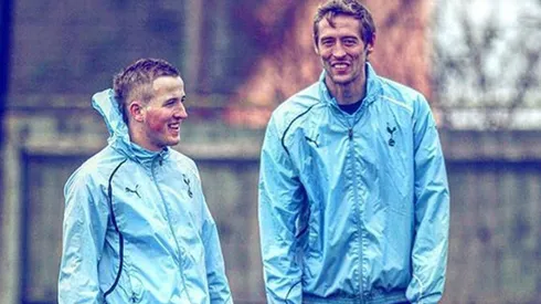 Kane y Crouch compartiendo en Tottenham en 2011