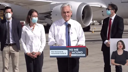 Llegada de la vacuna Sinovac a Chile