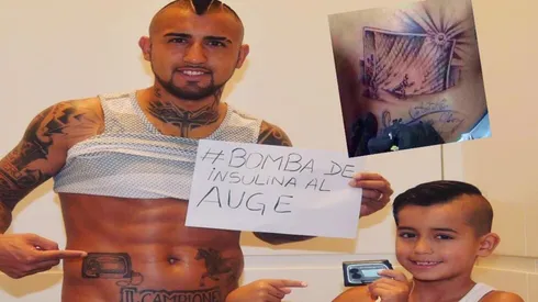 El tatuaje de Arturo Vidal y la bomba de insulina entre los más emotivos del fútbol mundial.