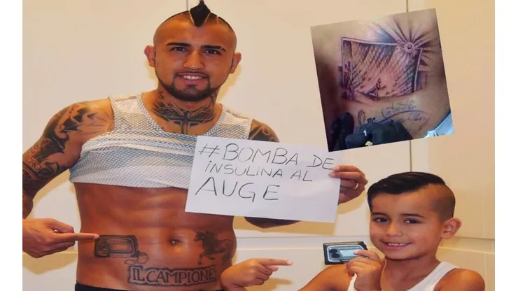 El tatuaje de Arturo Vidal y la bomba de insulina entre los más emotivos del fútbol mundial.