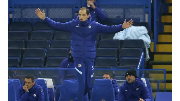 Thomas Tuchel en su primer partido con el Chelsea