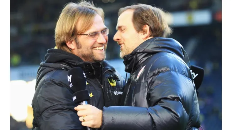 Klopp y Tuchel se conocen desde cuando ambos dirigían en la Bundesliga.