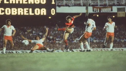 Zico fue la figura en la final de Copa Libertadores entre Flamengo y Cobreloa.