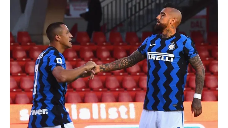 Alexis Sánchez y Arturo Vidal confirmados entre los titulares del Inter contra el Milan.