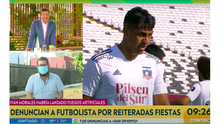 Julio César Rodríguez comentó con una sonrisa en su rostro las polémicas fiestas del jugador de Colo Colo, Iván Morales.