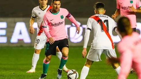 Messi fue titular y jugó todo el partido.